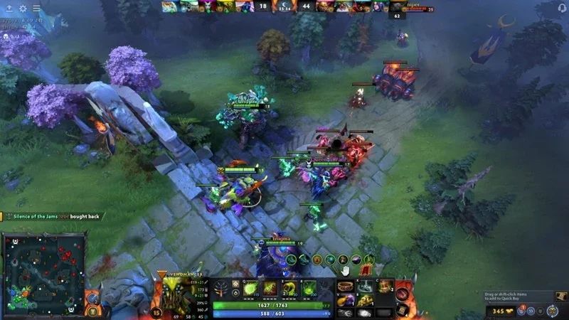 Cách một trận DOTA 2 diễn ra và kết thúc