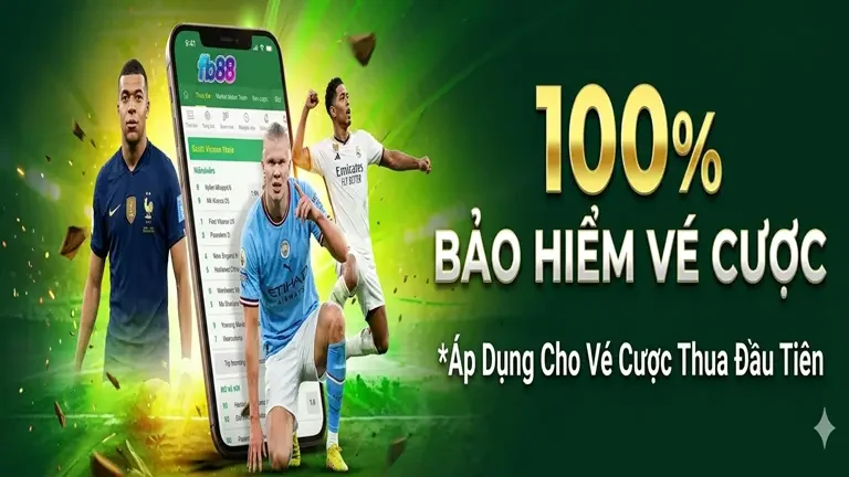 100% bảo hiểm vé cược cho lần thua đầu tiên
